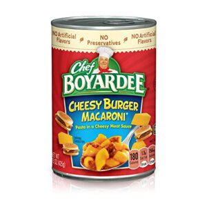 Chef Boyardee Cheesy Burger Macaroni 15 oz (Pack of 12)